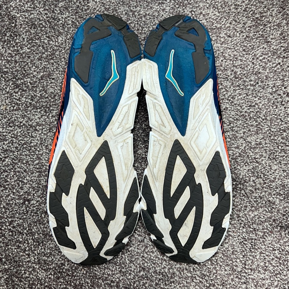 Men's Orange and Navy Lightweight Running Shoes - Picture 5 of 6